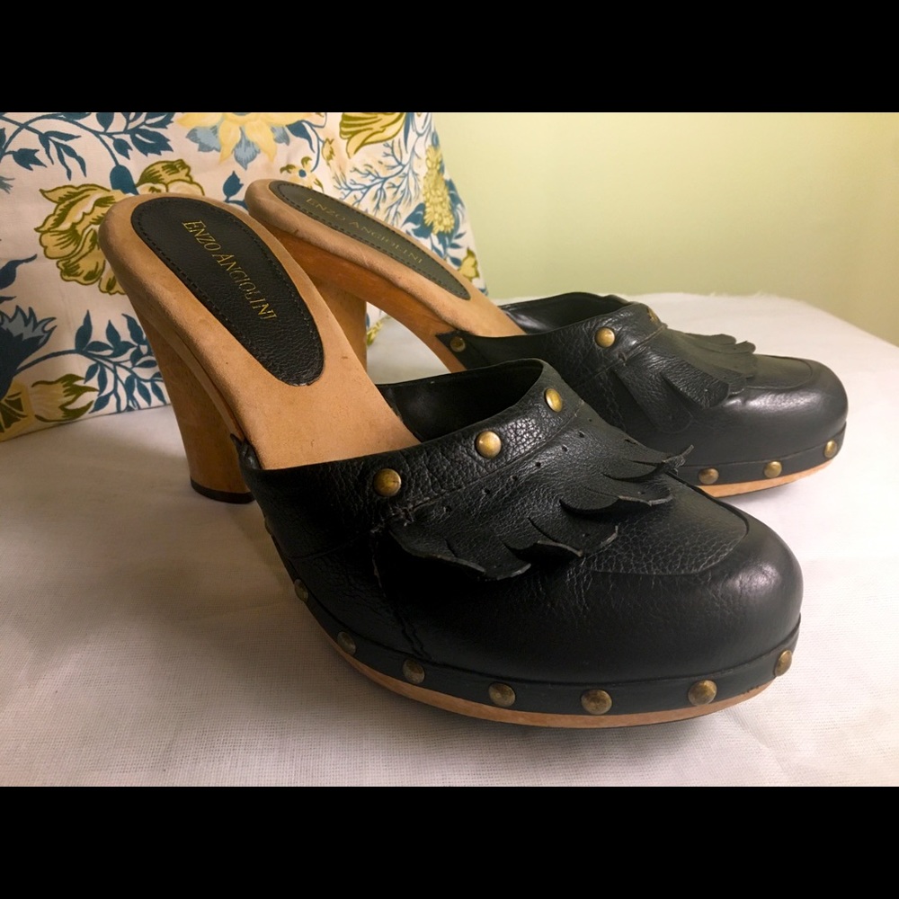 Enzo Angiolini wooden heels